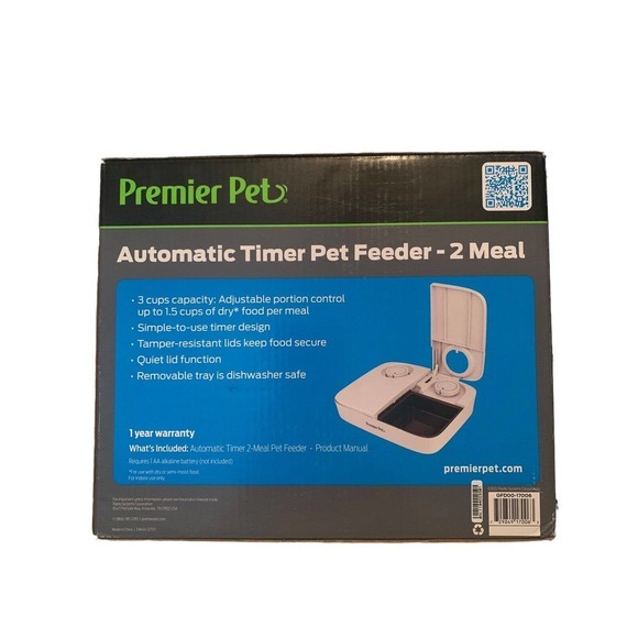 🔥 NEW Premier Pet‎ Automatic Timer Pet Feeder, 2 Meals🔥 - Picture 2 of 4
